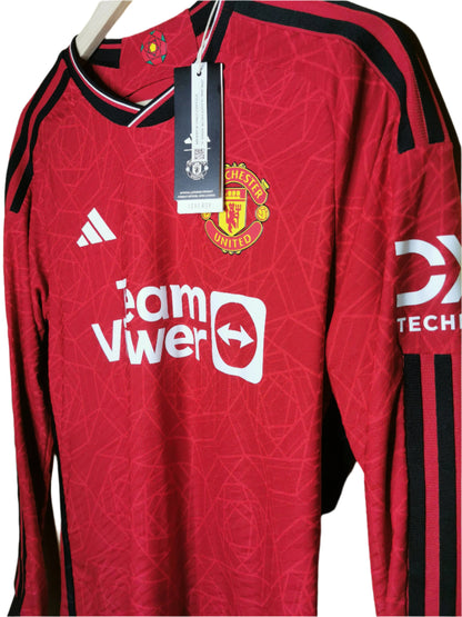 2023 Man United Home Long Sleeve Player Spec 'Hojlund 11', Medium, BNWT