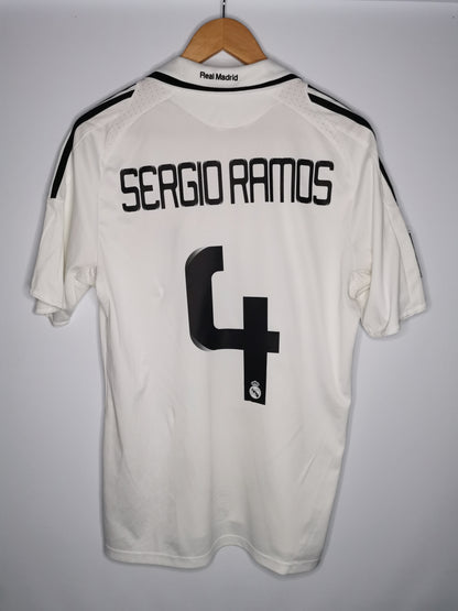 2008 Real Madrid Home 'Sergio Ramos 4', Medium