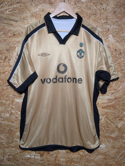 Manchester United Away 2001 Umbro Reversible Authentic Football Shirt, X Large