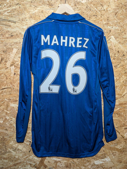 2016 Leicester City Home Long Sleeve 'Mahrez 26', Medium