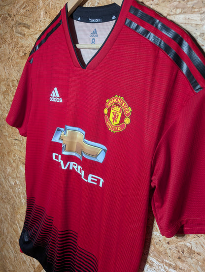 Manchester United Home 2018 Adidas Kitroom Issued Football Shirt, Size 8 (Large)