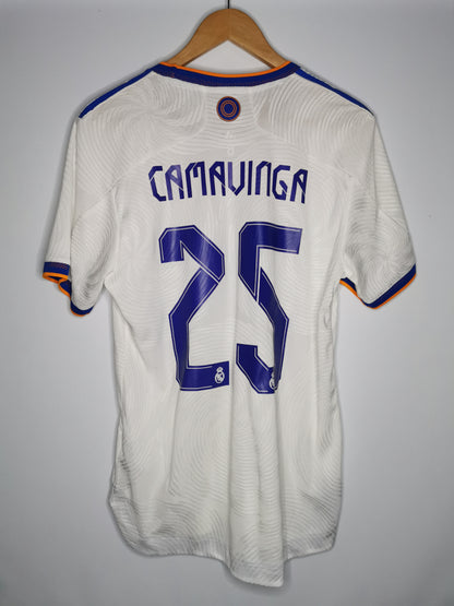 2021 Real Madrid Home Kitroom Issue 'Camavinga 25', Size 6 (Medium)