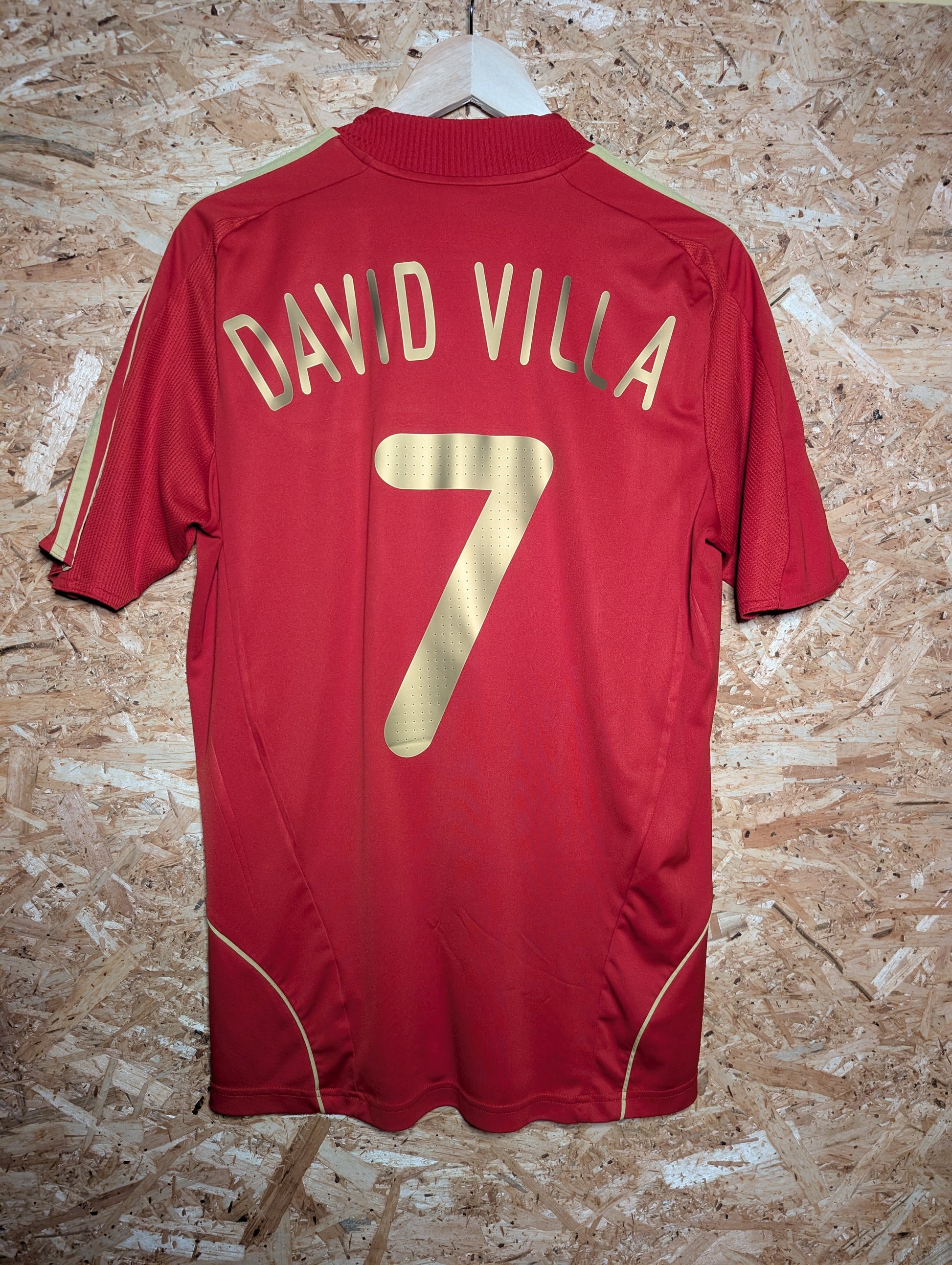 Authentic Spain 2008 Adidas Home 'David Villa 7' Authentic Football Shirt - Image 2