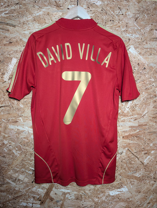 Authentic Spain 2008 Adidas Home 'David Villa 7' Authentic Football Shirt - Image 2