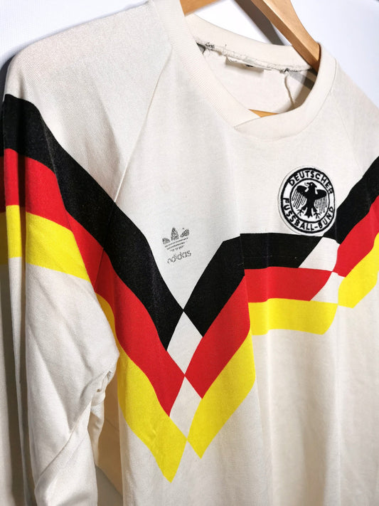 Authentic 1988 Germany Home Long Sleeve (South American version) (Front View)