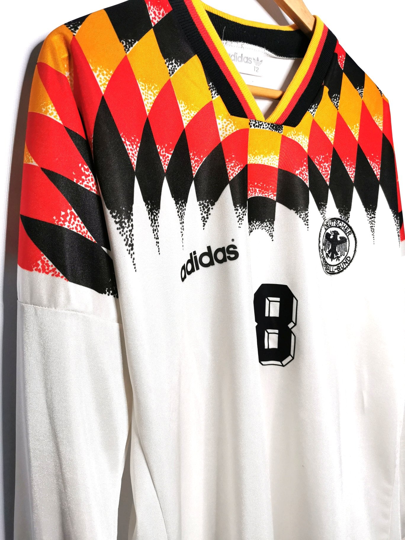 1994 Germany Home Long Sleeve 'Klinsmann 18', front left