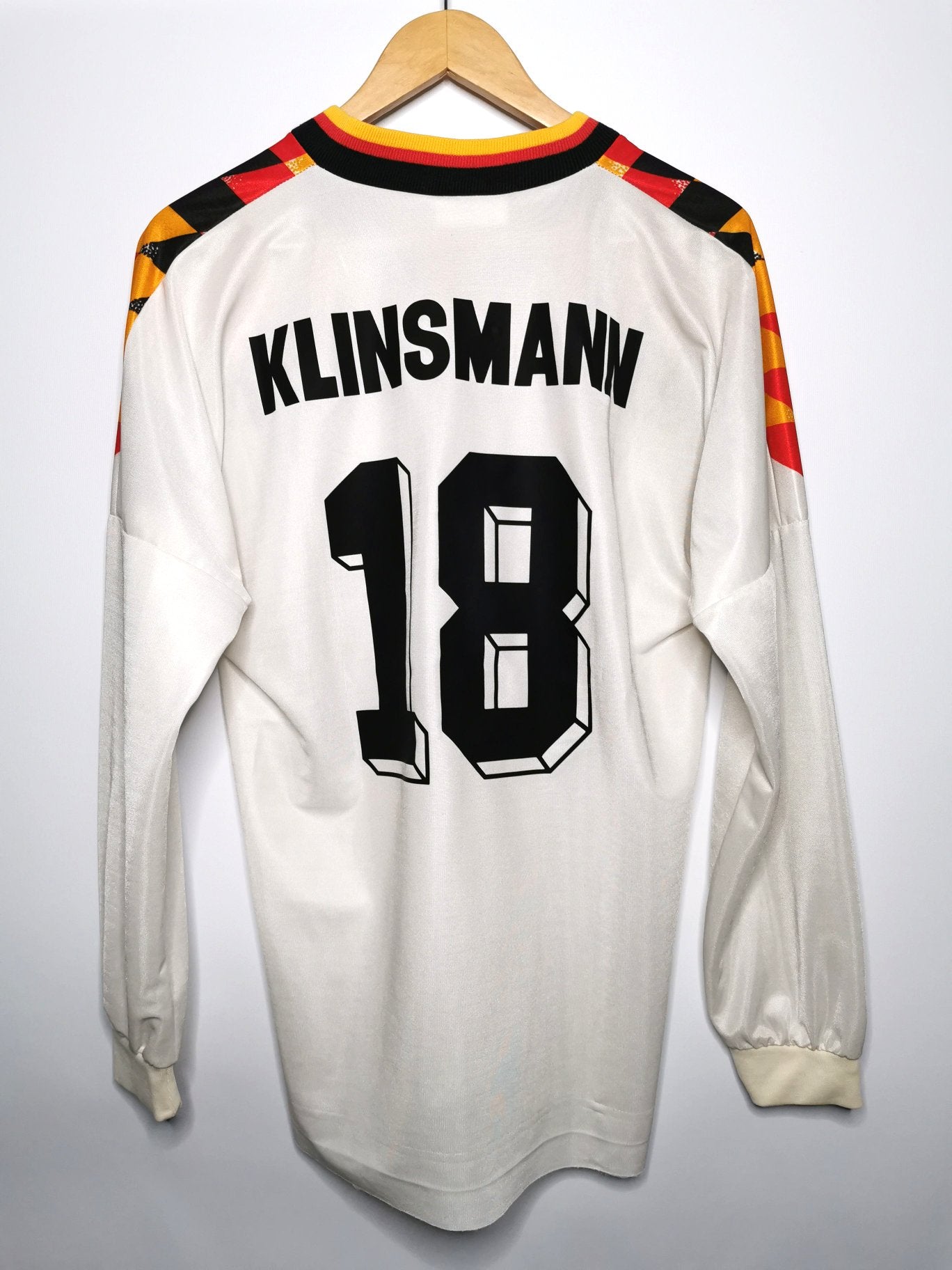 1994 Germany Home Long Sleeve 'Klinsmann 18', back