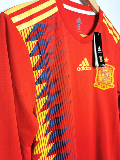 2018 Spain Home Long Sleeve Kitroom Player Spec, Medium (6), BNWT