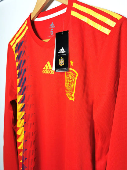 2018 Spain Home Long Sleeve Kitroom Player Spec, Medium (6), BNWT
