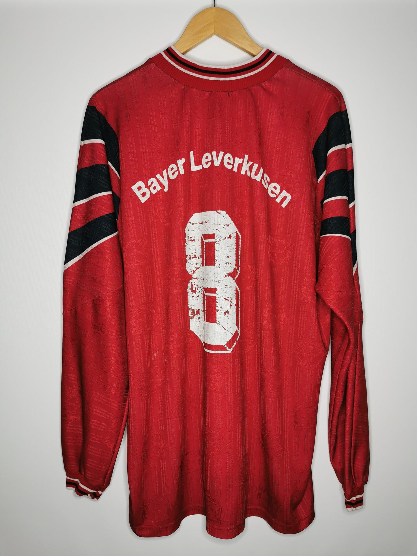 1996 Bayer Leverkusen Home Long Sleeve '8', X Large