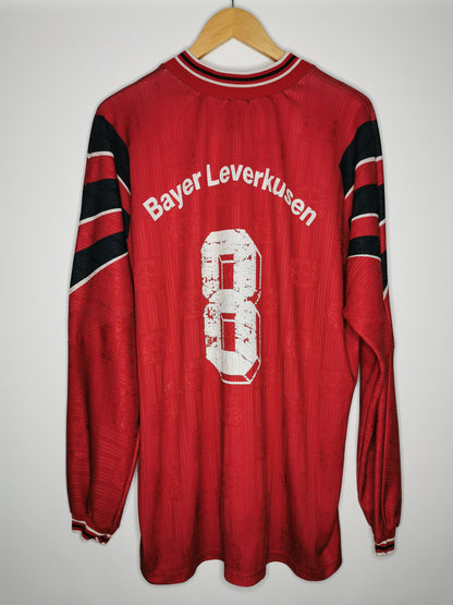 1996 Bayer Leverkusen Home Long Sleeve '8', X Large