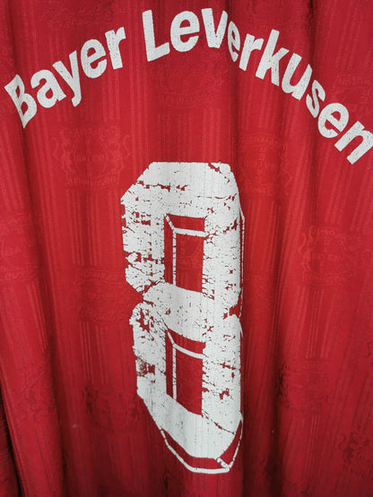 1996 Bayer Leverkusen Home Long Sleeve '8', X Large
