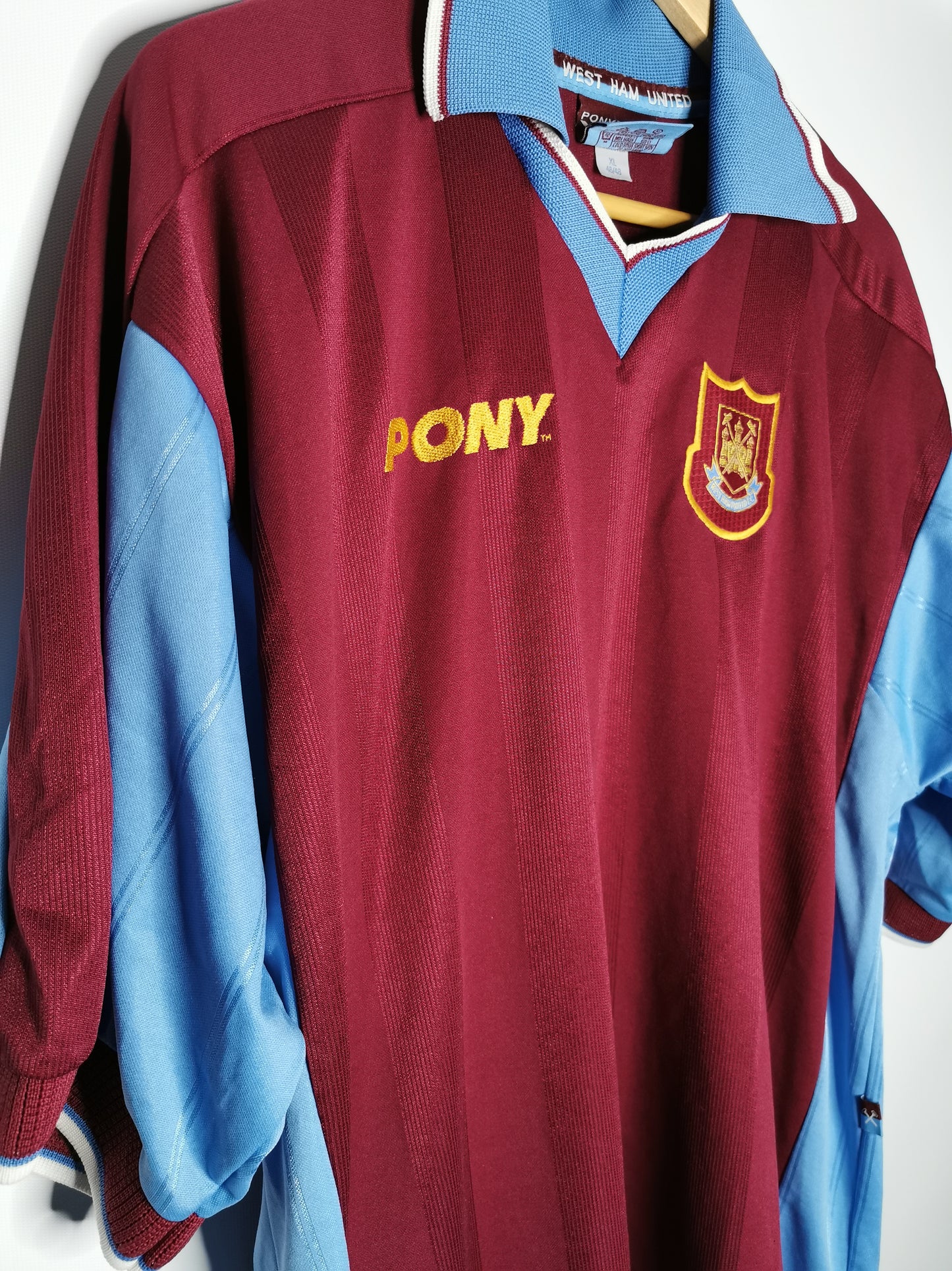 1997 West Ham United Home Sponsorless, X Large