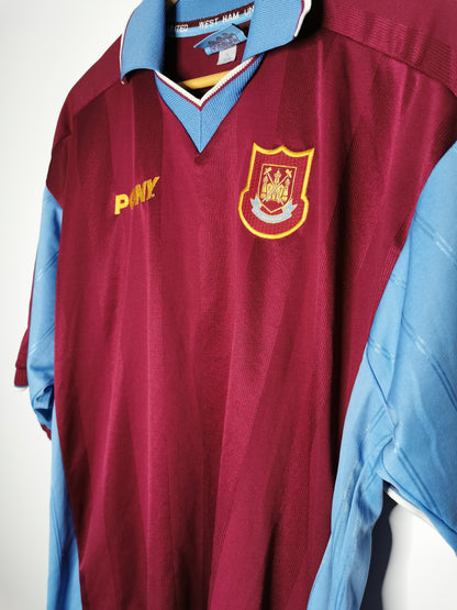 1997 West Ham United Home Sponsorless, X Large