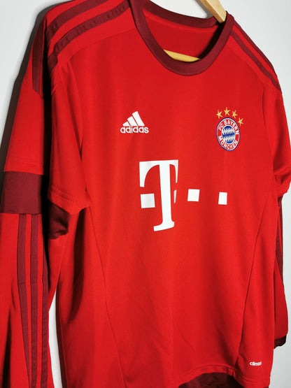2015 Bayern Munich Home Long Sleeve 'Alonso 3', Medium