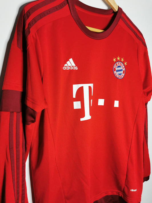 Authentic 2015 Bayern Munich Home Long Sleeve 'Alonso 3' (Image 2)