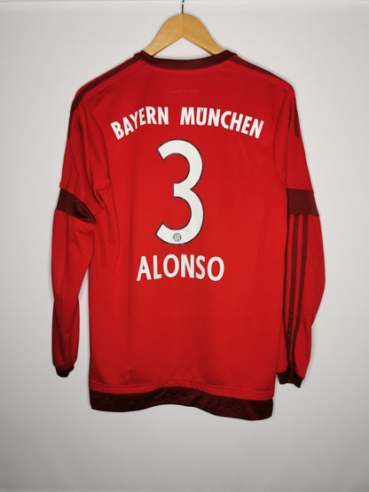 2015 Bayern Munich Home Long Sleeve 'Alonso 3', Medium