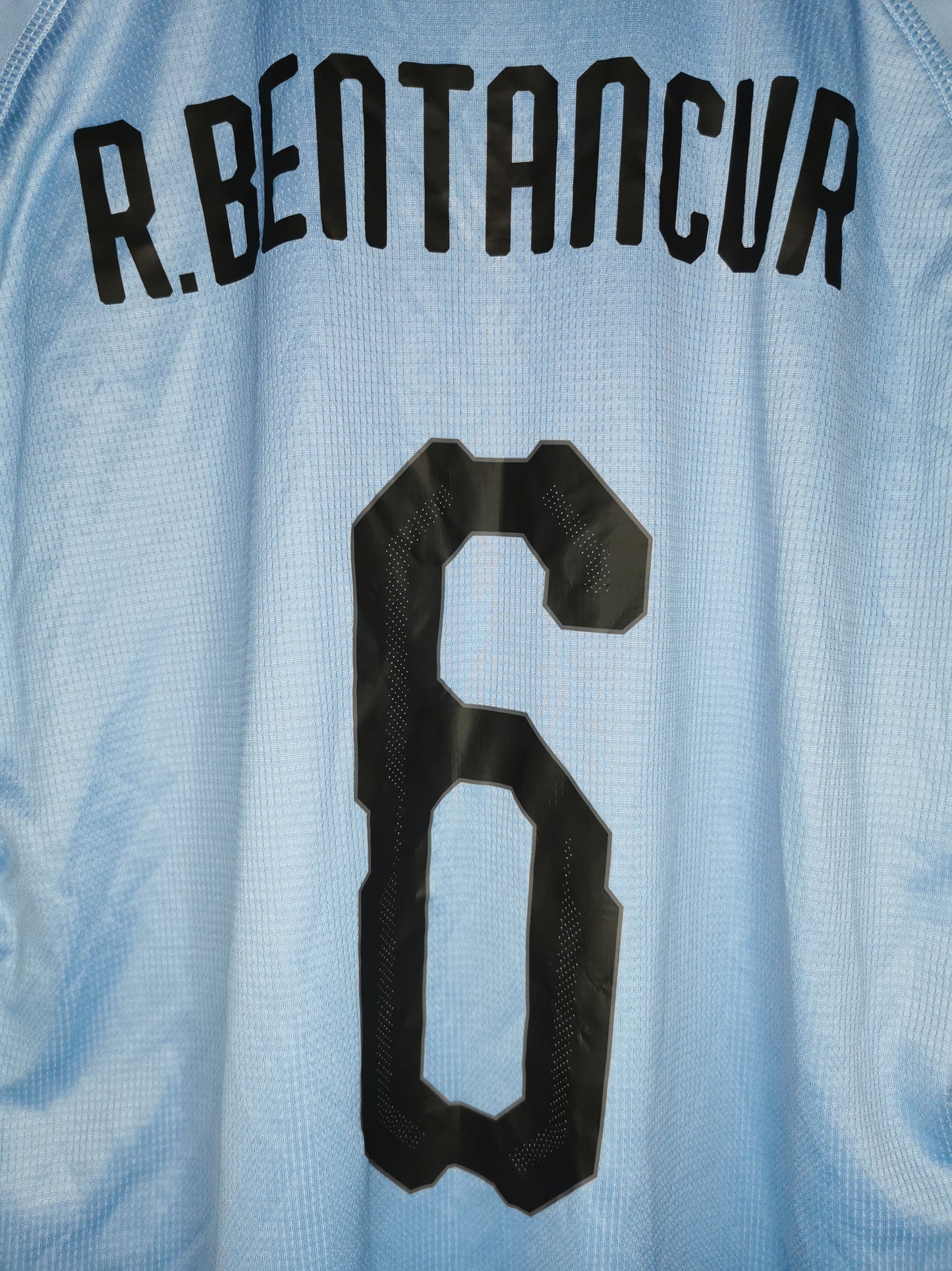 2019 Uruguay Home 'Bentancur 6' matchworn vs Peru