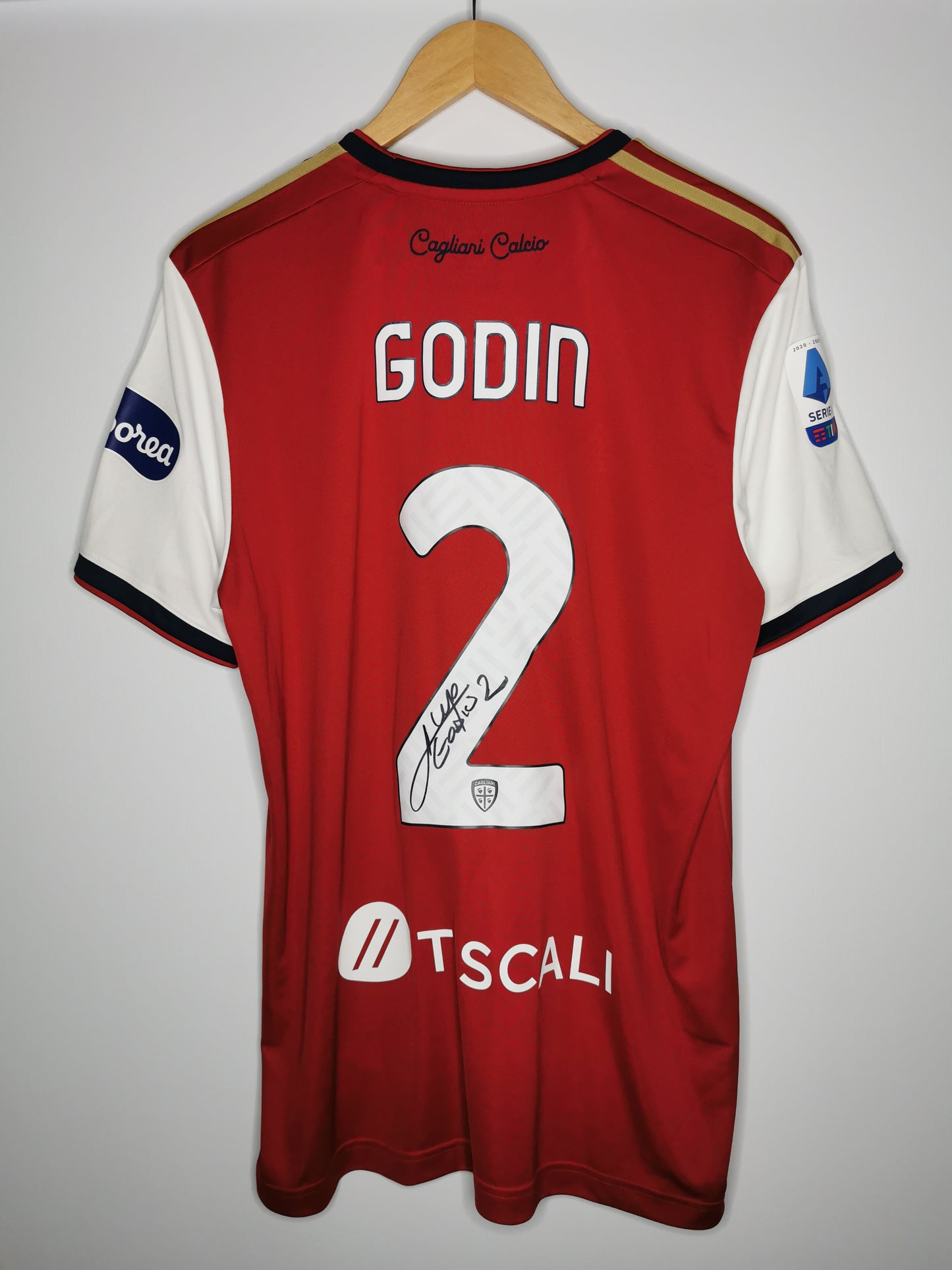 2019 Cagliari Home 'Godin 2' signed