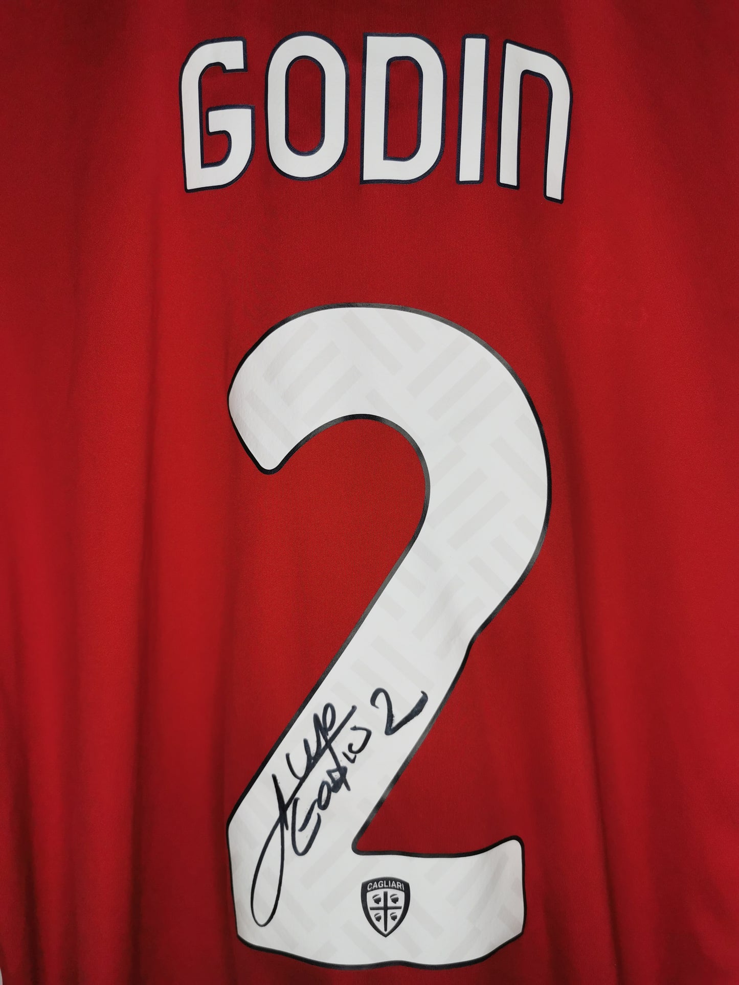 2019 Cagliari Home 'Godin 2' signed