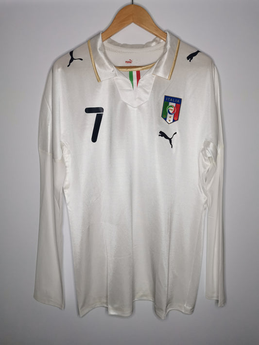 2008 Italy Away long sleeve 'Del Piero 7' match issued