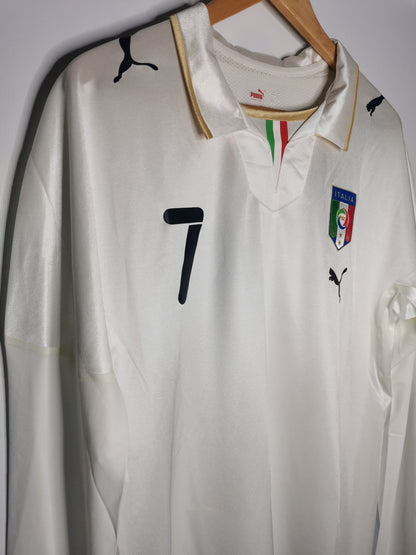 2008 Italy Away long sleeve 'Del Piero 7' match issued