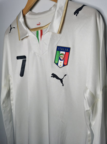 2008 Italy Away long sleeve 'Del Piero 7' match issued