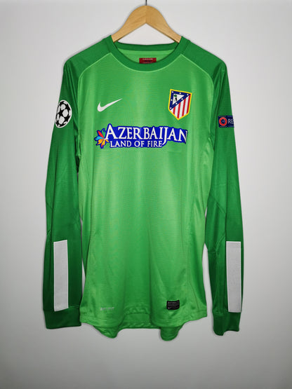 2013 Atletico Madrid long sleeve 'Courtois 13' UCL match issued