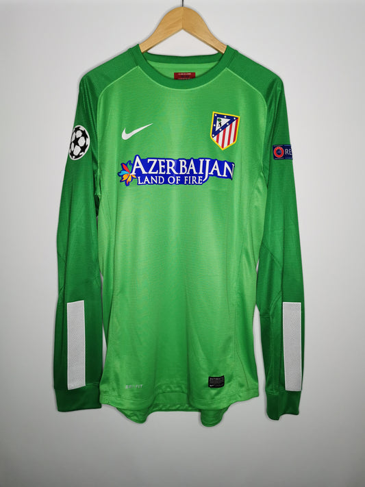 2013 Atletico Madrid long sleeve 'Courtois 13' UCL match issued