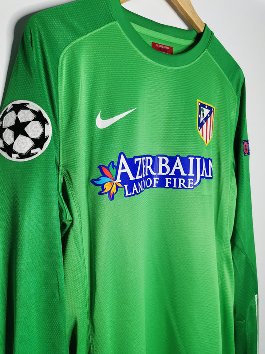 Authentic 2013 Atletico Madrid long sleeve 'Courtois 13' UCL match issued (Image 2)