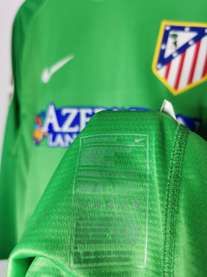 2013 Atletico Madrid long sleeve 'Courtois 13' UCL match issued