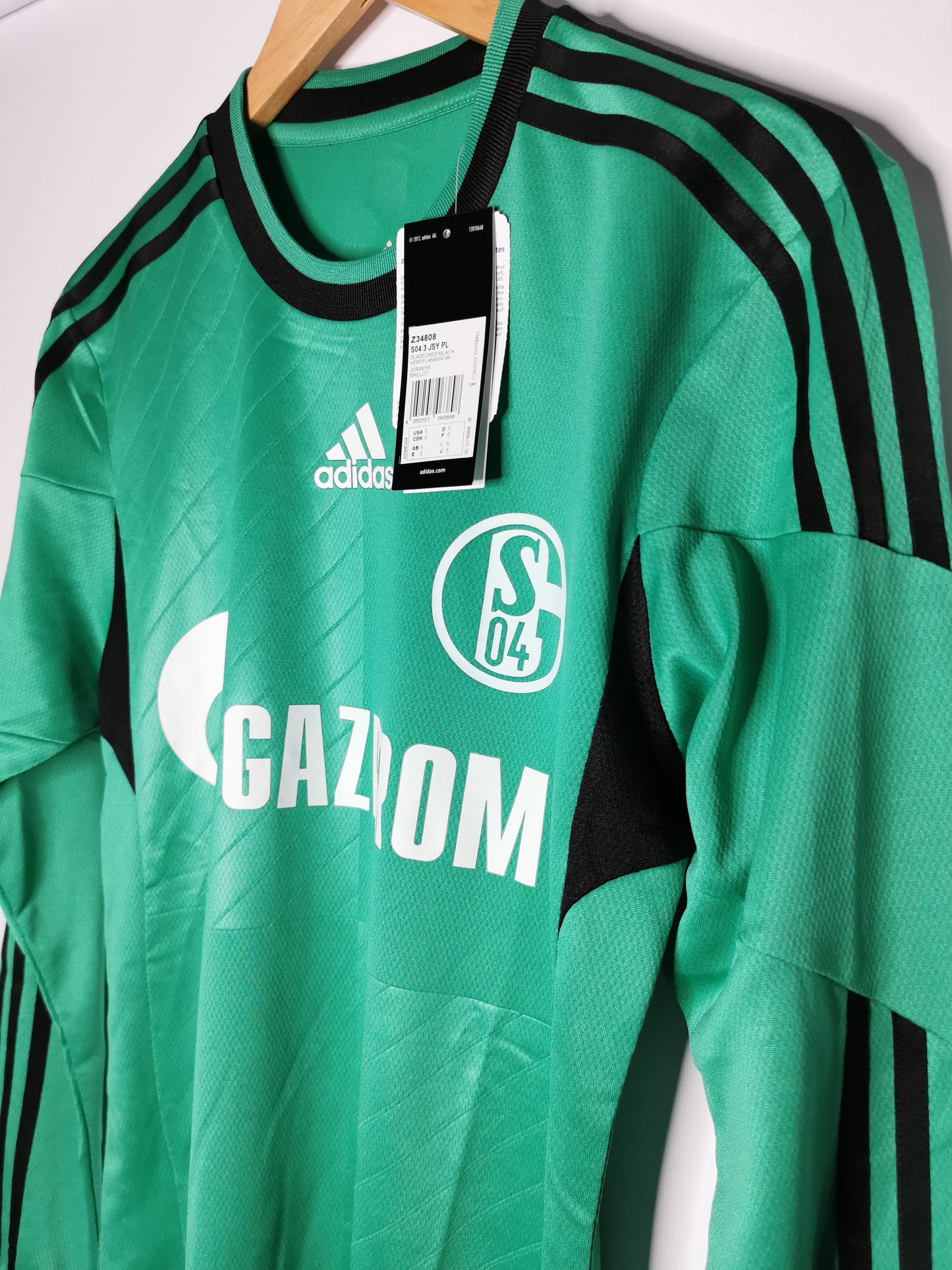 2013 Schalke Third Kitroom Issue Long Sleeve, Small (5), BNWT