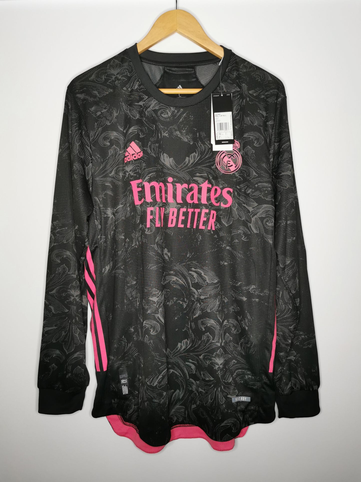 2019 Real Madrid Third Player Spec Long Sleeve, Large, BNWT