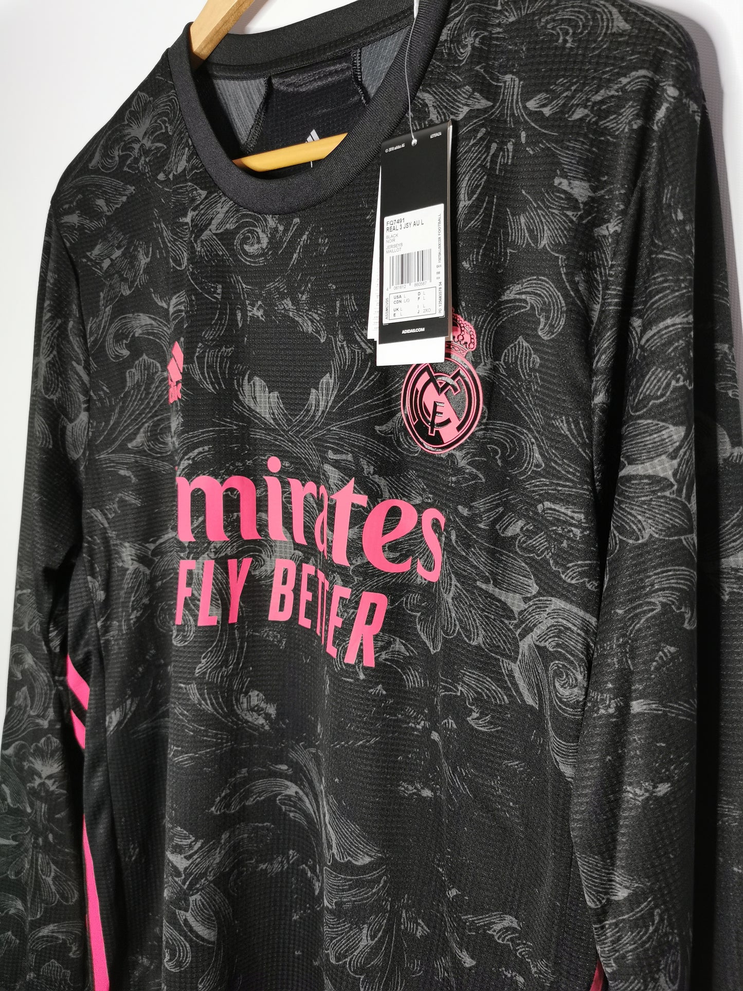 2019 Real Madrid Third Player Spec Long Sleeve, Large, BNWT