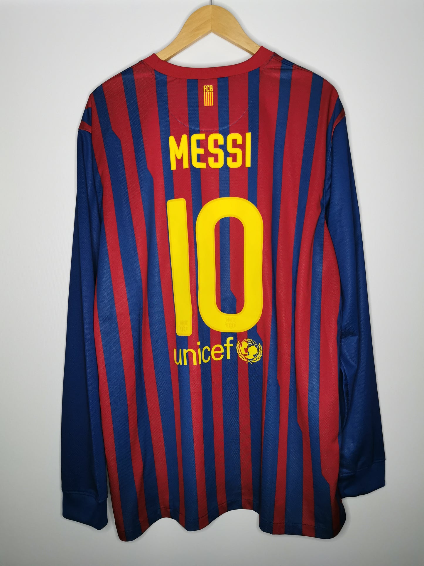 2011 Barcelona Home Long Sleeve 'Messi 10', XX Large