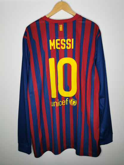 2011 Barcelona Home Long Sleeve 'Messi 10', XX Large