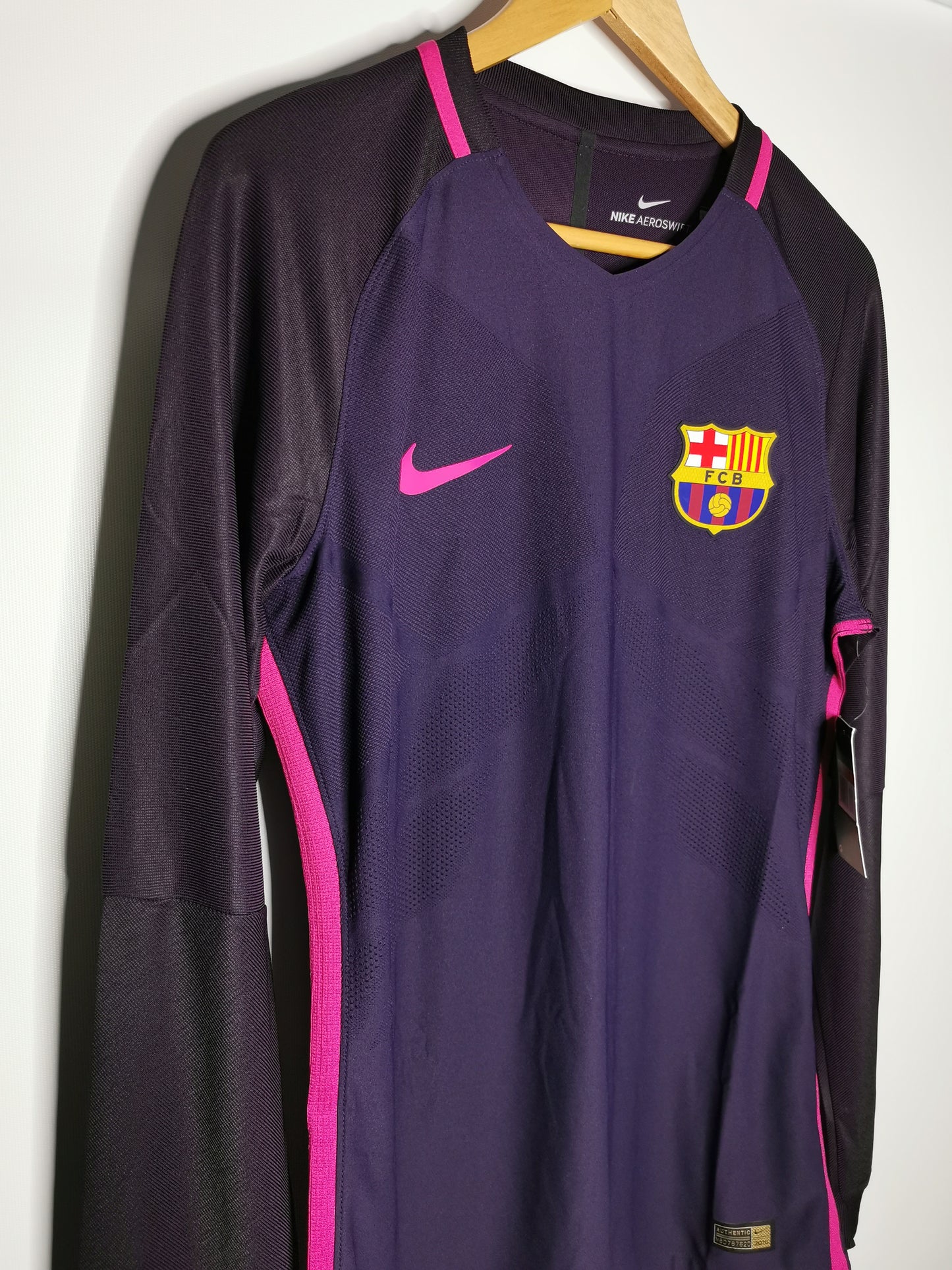 2016 Barcelona Away Kitroom Issue Long Sleeve, Medium