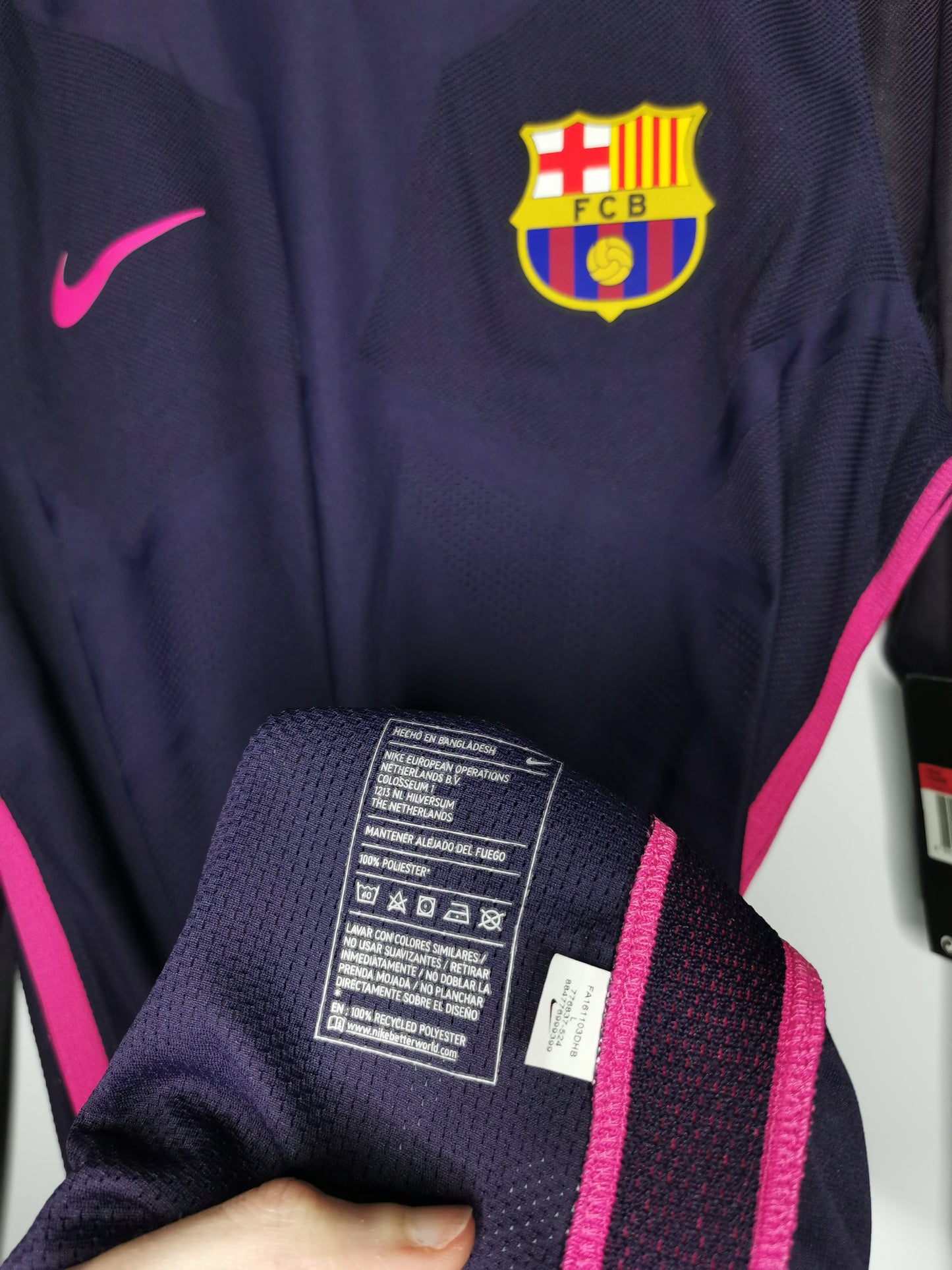 2016 Barcelona Away Kitroom Issue Long Sleeve, Medium