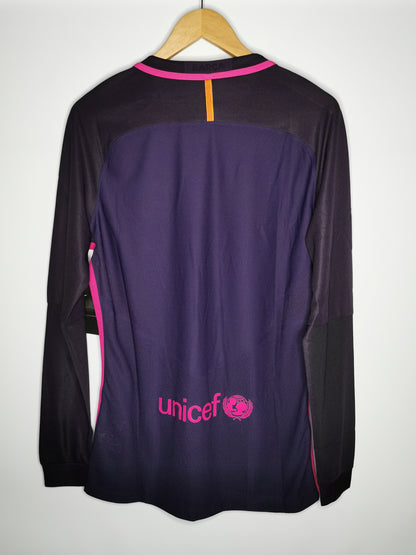 2016 Barcelona Away Kitroom Issue Long Sleeve, Medium