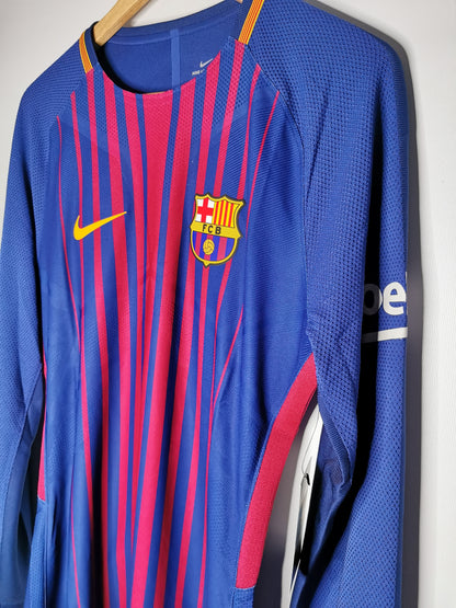 2017 Barcelona Home Kitroom Issue Long Sleeve, Medium