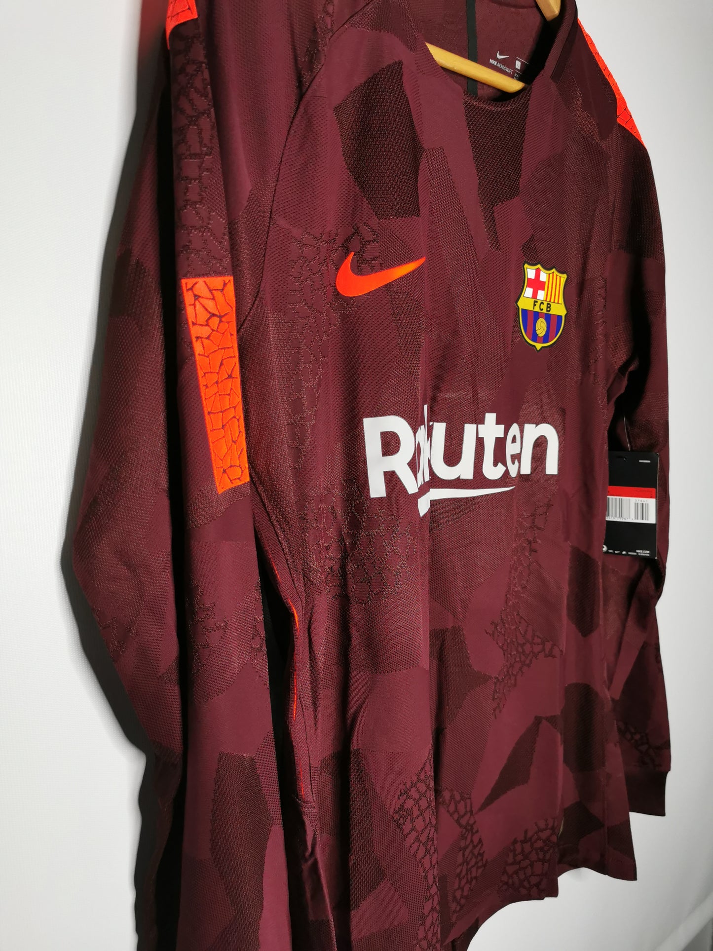 Authentic 2017 Barcelona Third Kitroom Issue Long Sleeve (Image 2)
