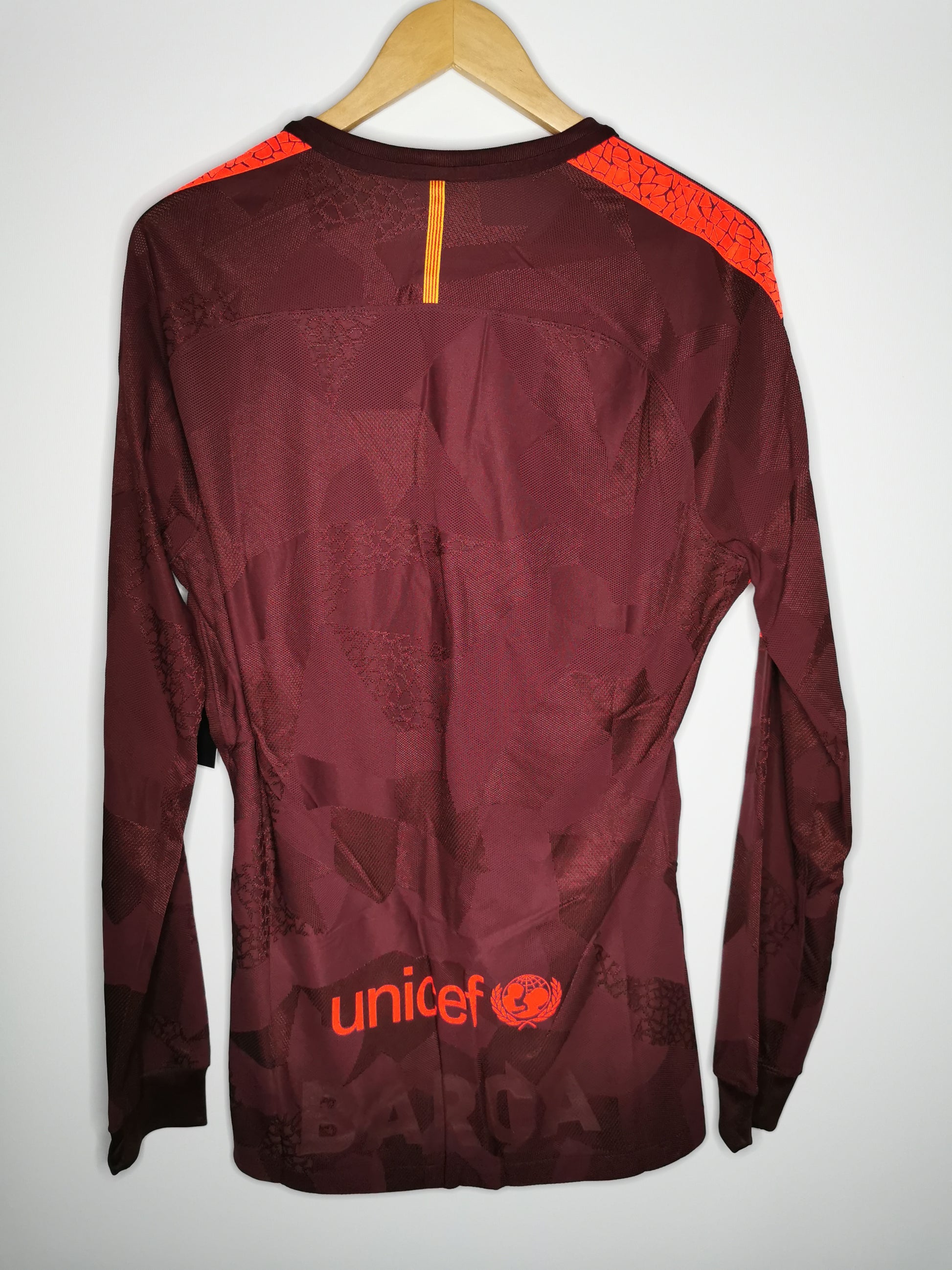 Authentic 2017 Barcelona Third Kitroom Issue Long Sleeve (Image 4)